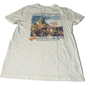 Agathla Peak T Shirt Mens Size M White Kayenta Arizona Travel Destination